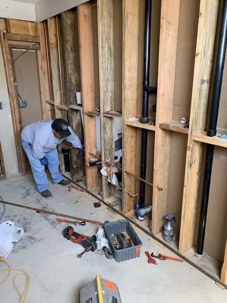 Commercial rough-in plumbing for Water Heater Replacement in Oshkosh